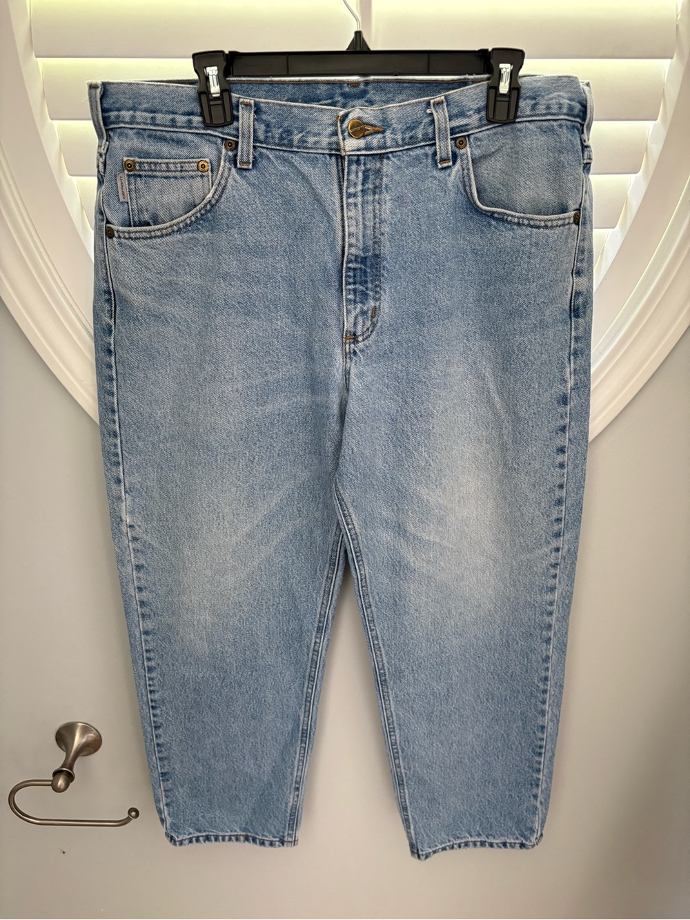 Carhartt B17 STW jeans, heavyweight relaxed fit and tapered leg 38 x 28